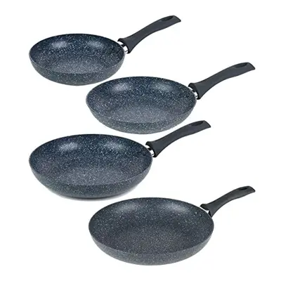 Russell Hobbs COMBO-8165A Frying Pan 4-Piece Set, NightFall Stone Collection, Non-Stick Dual Lay