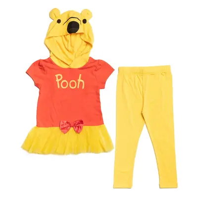 Disney Winnie The Pooh Toddler Girls Cosplay Graphic Hooded Tunic T-Sh