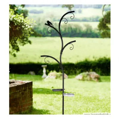 Garden Bird Feeding Station for Hanging Bird Feeders Hooks / Branches