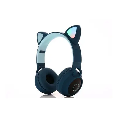 (Blue) Cute Cat Bluetooth 5.0 Headset