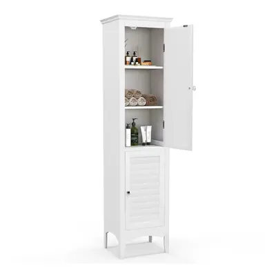 Bathroom Tall Cabinet Freestanding Storage Cabinet Slim Tower Cabinet