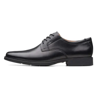 Clarks mens Tilden Plain Oxford Black Leather 10.5 Wide US