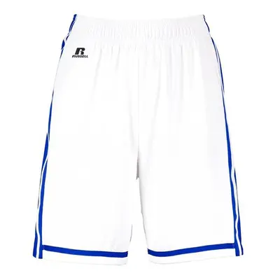 Russell 4B2VTX.WRO.S Ladies Legacy Basketball Shorts, White & Royal - Small