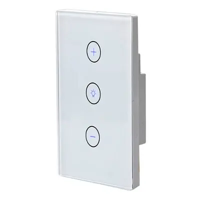 (White) Wifi Smart Touch SCR Stepless Dimmer Switch US Standard Mobile Phone Control Compatible 