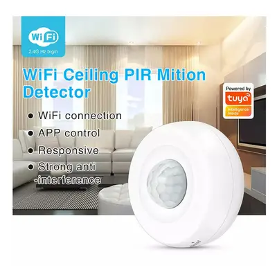 Wireless WIFI Ceiling PIR Mition Detector PIR Alarm Sensor Human Body Infrared Security Detector