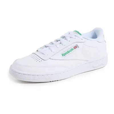 Reebok Men's Club C Sneaker White/Green 8.5