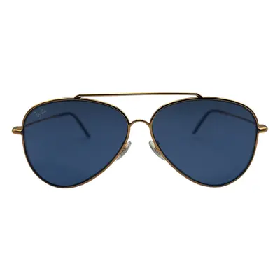 Ray-Ban RBR0101S Aviator Reverse - Stylish Rose Gold with Blue Lenses