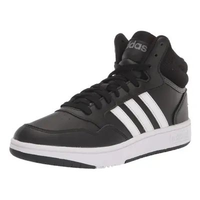 adidas Hoops Mid Top Basketball Shoe Black/White/Grey US Unisex