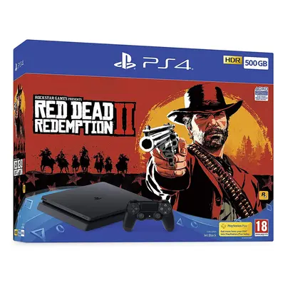 Slim PlayStation Console + Red Dead Redemption II Game - PS4