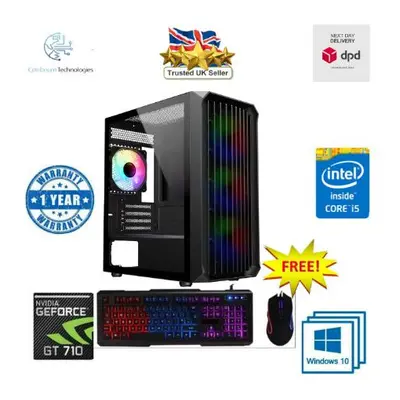 Fast Gaming PC Bundle Intel Quad Core i7-6th 16GB RAM 4TB HDD & 256GB SSD + Speakers set SALE