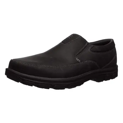 Skechers Men's Segment The Search Slip On Loafer Black Leather X