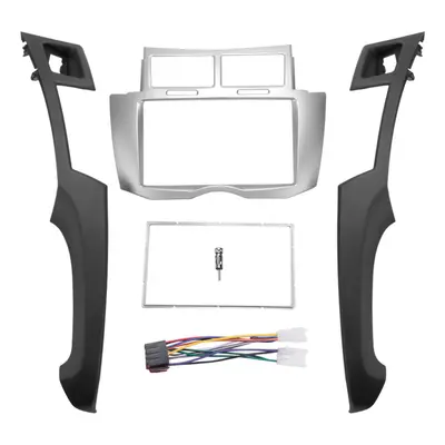 2 Din Car Stereo Frame Trim Kit of Dashboard for Yaris Vitz Platz DVD Player Installation Bezel 