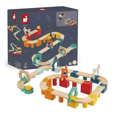 - My First Wooden Circuit - Solid Wood Pieces - Construction & Early-Learning Game - Fine Motor 