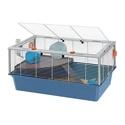 Ferplast Cage for Hamsters, Small Rodents CRICETI Two-storey Hamster Cage, Accessories Included,