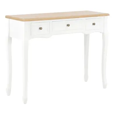 vidaXL Dressing Console Table with Drawers White Console Makeup Vanity Desk