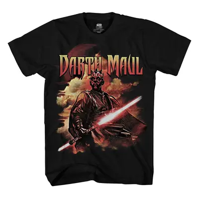 STAR WARS Darth Maul Dark Zabrak Sith Jedi T-Shirt(Black SM)