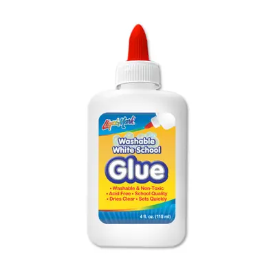 4oz Bottle of White School Glue Non-Toxic