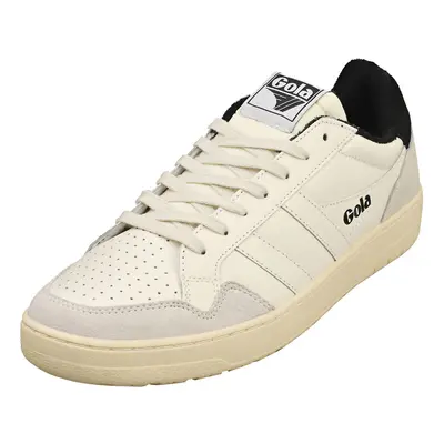 (11) Gola Eagle Mens Fashion Trainers in Off White Black