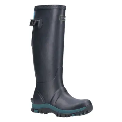 (Blue, (Adults')) Cotswold Realm Rubber Navy/Teal Wellington Boots