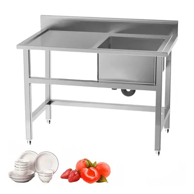 Domestic Commercial Stainless Steel Kitchen Sink with Platform