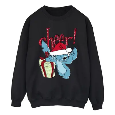 (4XL, Black) Disney Mens Lilo And Stitch Cheer Sweatshirt