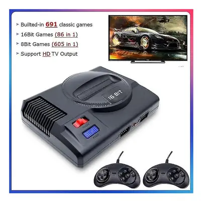 Hd Mini Retro 4k Video Game Console Built Games 16bit Classic Sega Tv Game Console