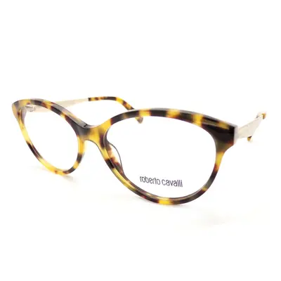 ROBERTO CAVALLI Glasses Frame 53mm Amber Havana/ Light Gold RC5094