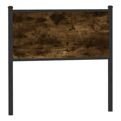 (smoked oak, cm) vidaXL Headboard Bedroom Bed Headboard Bed Header Engineered Wood and Steel