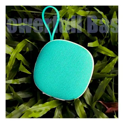 (Green) Portable Bluetooth 5.0 Speaker IPX6 Waterproof TWS Function Magnetic Adsorption Bass Sub