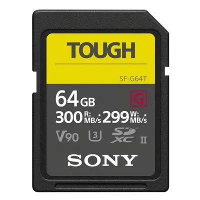 Sony TOUGH-G series SDXC UHS-II Card 64GB V90 CL10 U3 Max R300MB/S