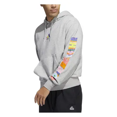 adidas Men's Pride Hoodie Medium Grey Heather