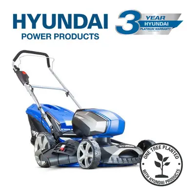 Hyundai HYM80LI460P 80V Lithium-Ion Cordless Battery Powered Lawn Mower 45cm Cutting Width With 