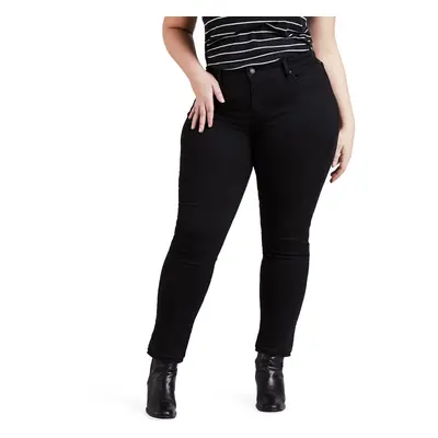 Levi's Women's Plus-size Shaping Skinny Jeans Soft Black (Waterle