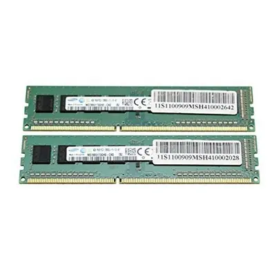 2x4GB (8GB Total) 1Rx8 SAMSUNG M378B5173QH0-CK0 PC3-12800U Desktop Mem