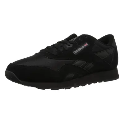 Reebok Men's Classic Nylon Sneaker Black/Black/Carbon 9.5