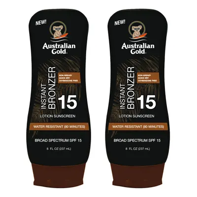 Australian Gold SPF Lotion Bronzer Twin Pack FL Oz (Pack of 2)