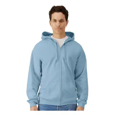 (4XL, Stone Blue) Gildan Mens Midweight Soft Touch Full Zip Hoodie