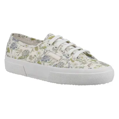 (Not Specified, 5.5 (Adults')) Superga Floral Print Cotton Women's White/Floral Print Trainers