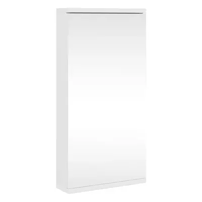 (white) vidaXL Corner Bathroom Mirror Cabinet Toilet Wall Cabinet Corner Vanity Unit