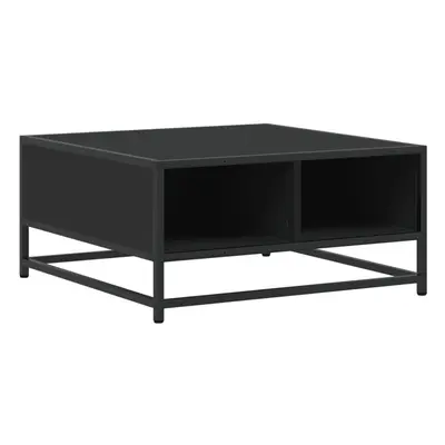 (black) vidaXL Coffee Table Hallway Tea End Table Side Table Engineered Wood and Metal