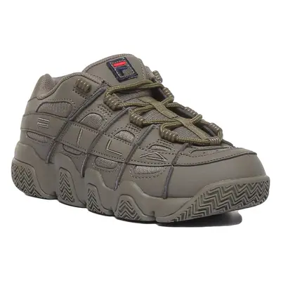 Fila Uproot A-Lace Up Platform In Olive Size