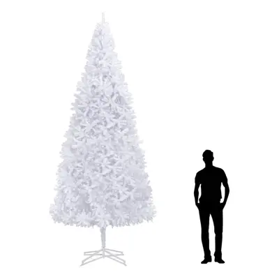 vidaXL Artificial Christmas Tree 400cm White Outdoor Holiday Xmas Decoration