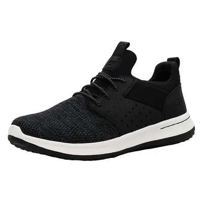 Skechers Men's Classic Fit Delson-Camben Black/White Sneaker W US