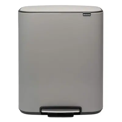 Brabantia Bo Step-On Pedal Trash Can - x Gal Inner Buckets (Minera