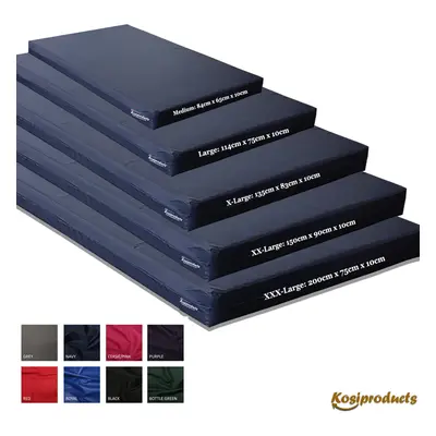 (Large, Navy Blue) Gymnastics Crash Mats, Crash Landing Pad, Shock Absorbing