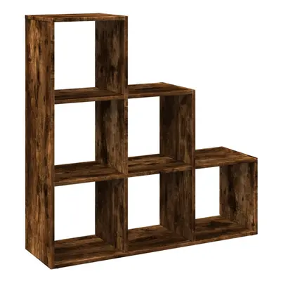 (smoked oak, x x cm) vidaXL Room Divider Bookcase Storage Shelf Book Rack Bookshelf Engineered W