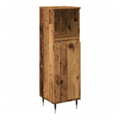 vidaXL Bathroom Cabinet Sink Cupboard Vanity Unit Old Wood Engineered Wood