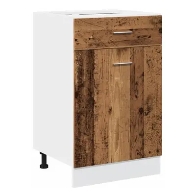 vidaXL Drawer Bottom Cabinet Kitchen Cabinet Unit Old Wood Engineered Wood