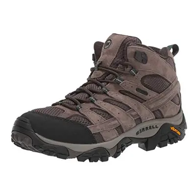 Merrell mens Moab Mid Waterproof Hiking Boot Boulder US