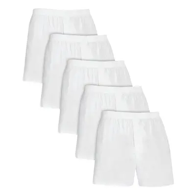 Fruit of the Loom mens Tag-free Boxer Shorts Underwear Woven - White